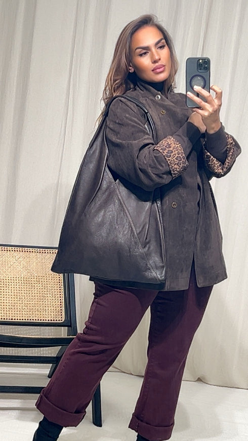 Sac triangle 100% cuir